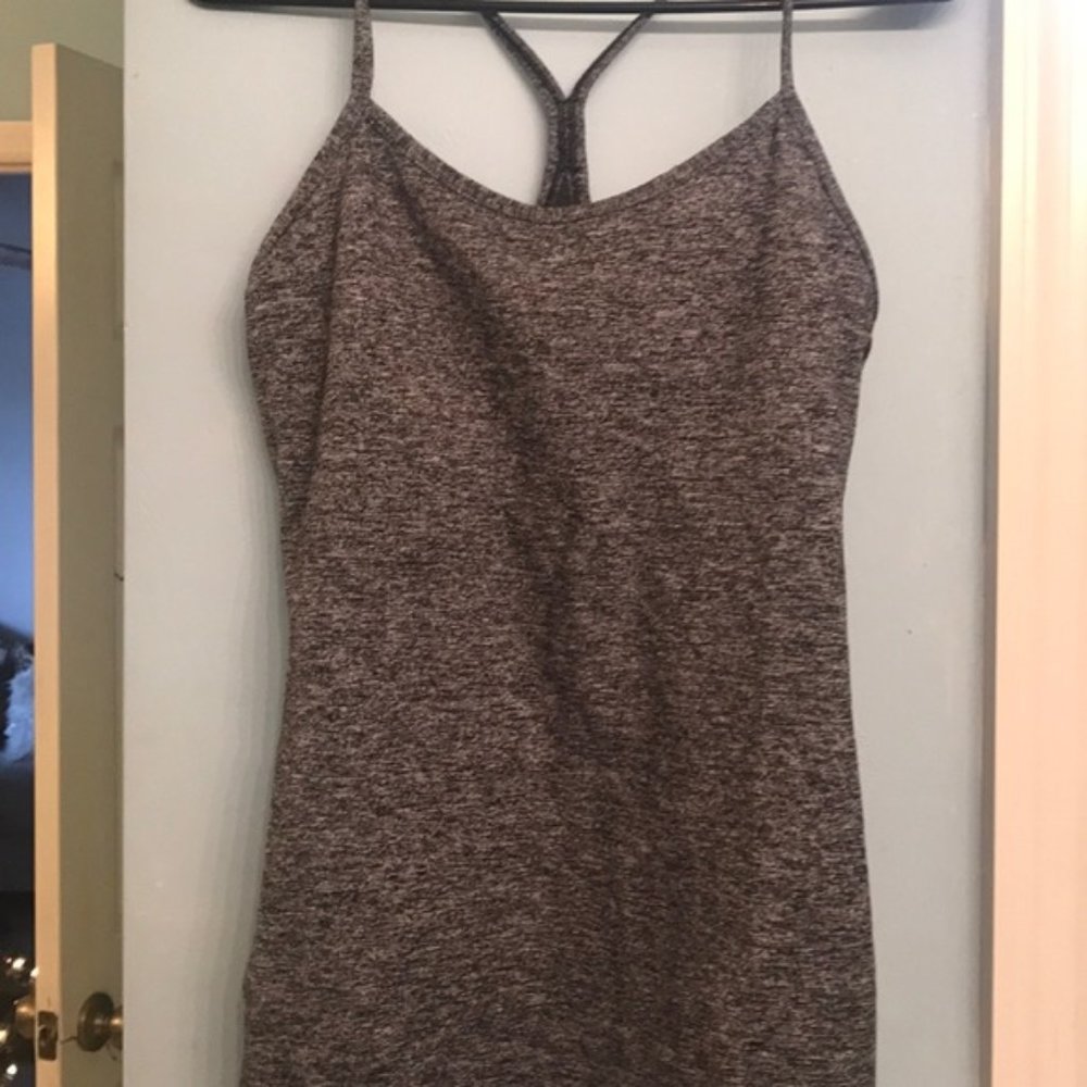 Lululemon Power Y tank- heathered gray!